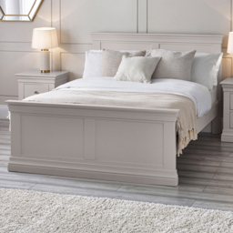 Julian Bowen Clermont Light Grey Double Bed