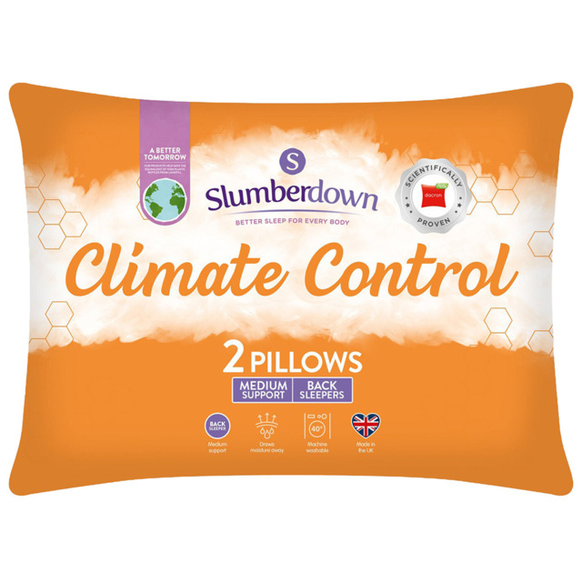 Slumberdown Climate Control Pillows - White