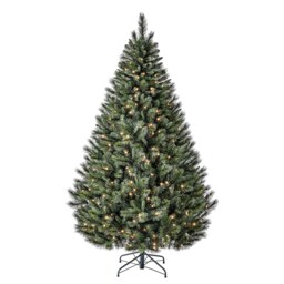 7ft Vermont Pine Pre-lit Artificial Christmas Tree - thumbnail 1