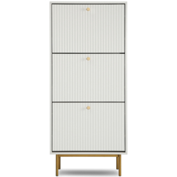 Home Garden Direct Devon 3 Drawer White Storage Cabinet - thumbnail 2