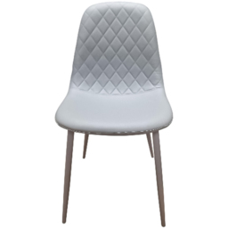 Portland Grey Gem Pattern Round Glass 4 Seater Dining Set - thumbnail 2