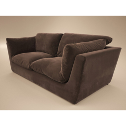 SOLACE+CO Orson 3 Seater Brown Velvet Sofa - thumbnail 2