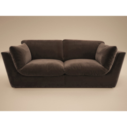 SOLACE+CO Orson 3 Seater Brown Velvet Sofa - thumbnail 3