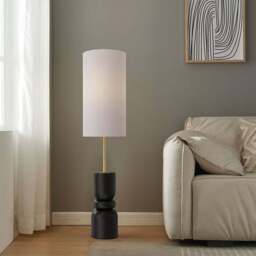 Ramona Black and Gold Floor Lamp - thumbnail 2