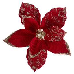 Luxury Red Flower Clip Large - thumbnail 1