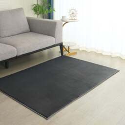 Chelsea Grey Minimalist Cosy Flannel Rug 110 x 160cm - thumbnail 2