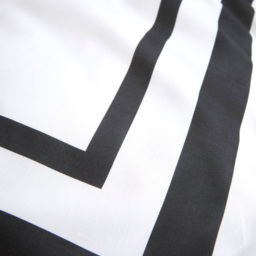 Oxford Border Duvet Set Monochrome Superking - thumbnail 3