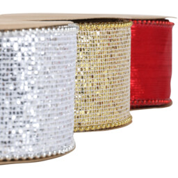 Single Christmas Ribbon 4.5m in Assorted styles - thumbnail 2