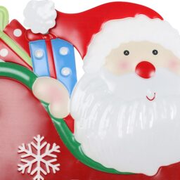 Sleigh Bells Ring Red Santa Sleigh Merry Christmas Stake Decoration 66.5cm - thumbnail 2