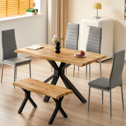 Kosy Koala 6 Seater Wooden Dining Set Grey