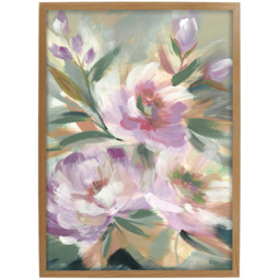 Laura Ashley Abstract Floral Wooden Frame Wall Art 70 x 100cm - thumbnail 1
