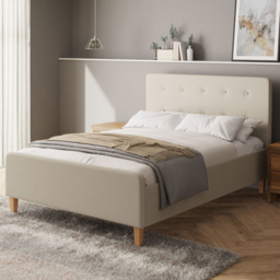 GFW Ashbourne Double Natural Ottoman Bed