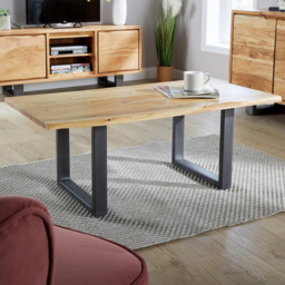Home Source Live Edge Acacia Top Coffee Table - thumbnail 1
