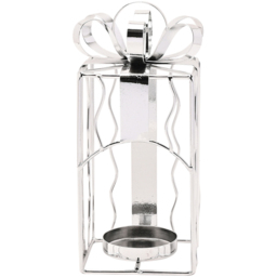 The Seasonal Gift Co. Present Shaped Metal Tealight Holder 16cm