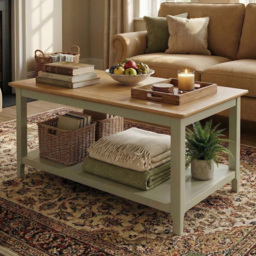 FWStyle Taberno Sage Green and Oak Coffee Table