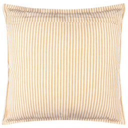 Yard Hayle Stripe Yellow Cotton Reversible Cushion 50 x 50cm - thumbnail 3