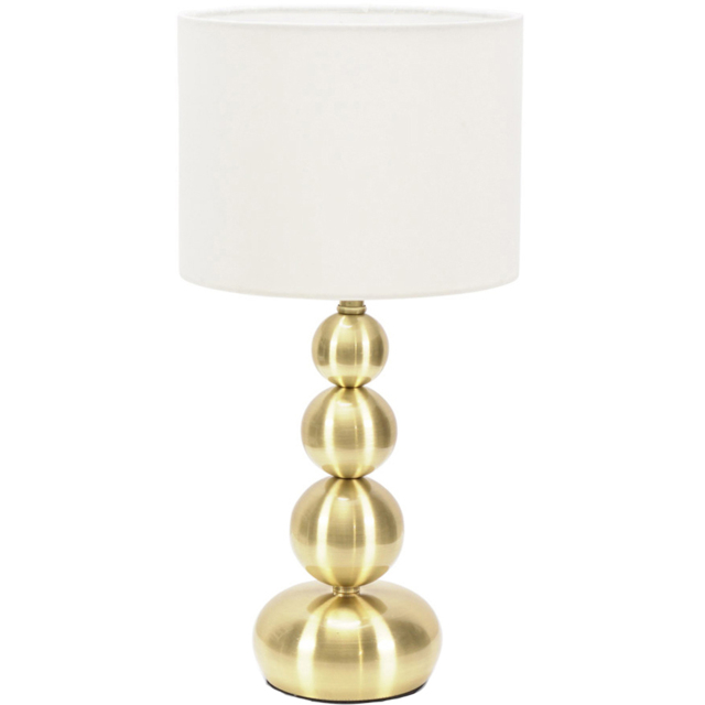 ValueLights Marissa Gold Stacked Ball Touch LED Table Lamp - image 1