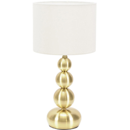 ValueLights Marissa Gold Stacked Ball Touch LED Table Lamp