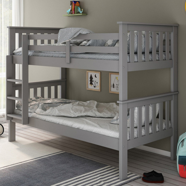Carra Grey Bunk Bed with Orthopaedic Mattresses - image 1