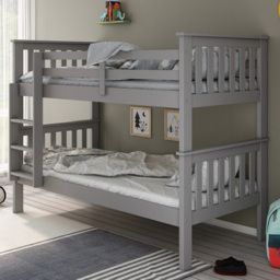 Carra Grey Bunk Bed with Orthopaedic Mattresses