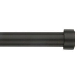 Stockholm 170 to 300 Extendable Black Curtain Pole