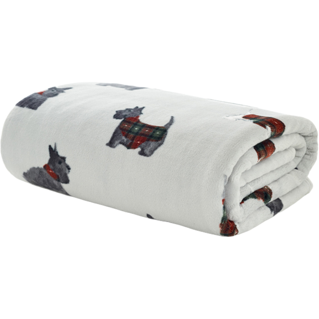 TLC Coco Flannel Grey Hattie Throw 140 x 180cm - image 1