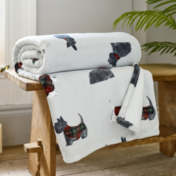 TLC Coco Flannel Grey Hattie Throw 140 x 180cm - thumbnail 2