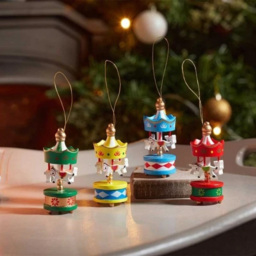 Marco Paul Carousel 4 Piece Christmas Tree Decoration Set - thumbnail 2