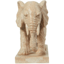 Natural Polyresin Elephant 21 x 46cm Plaque - thumbnail 2