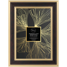Shaftesbury Gold Edged Frame Black 20 x 16inch - thumbnail 2