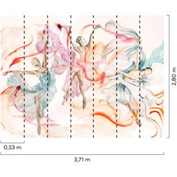 Grandeco Dancers 7 Lane Wall Mural - thumbnail 4
