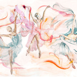 Grandeco Dancers 7 Lane Wall Mural - thumbnail 3