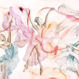 Grandeco Dancers 7 Lane Wall Mural - thumbnail 2