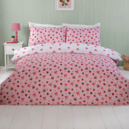 Lacey Design Duvet Set Pink King