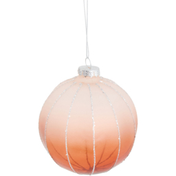 Amber Charm Ombre Glass Bauble - thumbnail 3