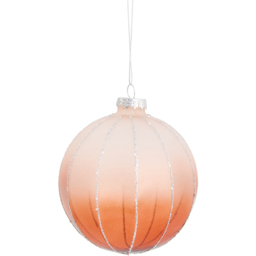 Amber Charm Ombre Glass Bauble - thumbnail 1