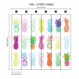 Superfresco Easy Pineapple Brights Wall Mural - thumbnail 3