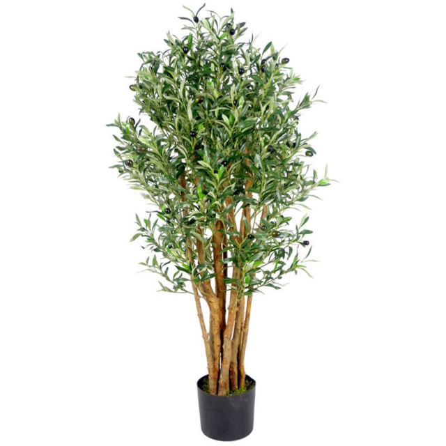 Leaf Olive Artificial Tree Pot 4.1ft