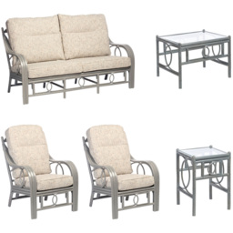 Desser Furniture Madrid 5 Seater Farrow and Grey Sofa Suite - thumbnail 2