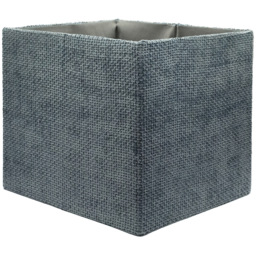 Homebase Patterned Blue Cube Storage Insert 4 Pack - thumbnail 4