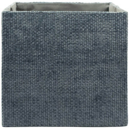 Homebase Patterned Blue Cube Storage Insert 4 Pack - thumbnail 3