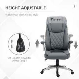 Portland Dark Grey High Back Executive Office Swivel Chair - thumbnail 4