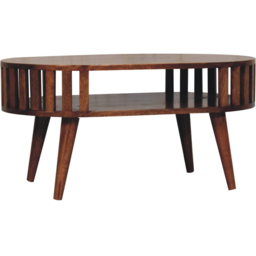Artisan Furniture Ariella Honey Caramel Single Shelf Solid Wood Coffee Table - thumbnail 3