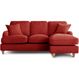 The Vienna 3 Seater Apricot Right Hand Chaise Sofa - thumbnail 2