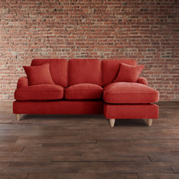 The Vienna 3 Seater Apricot Right Hand Chaise Sofa - thumbnail 4