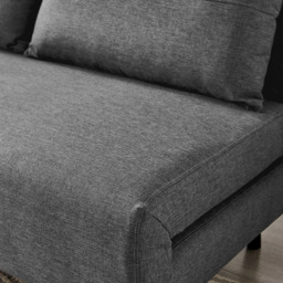 Furniturebox Billie 2 Seater Dark Grey Sofa Bed - thumbnail 2