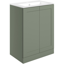 Bathstore Byron 2 Door Reed Shaker Floor Standing Basin Unit 615mm - thumbnail 1