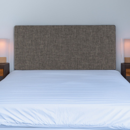 Bedmaster Valencia King Size Slate Linen Plain Headboard