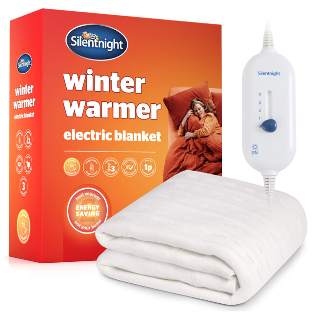 Silentnight Winter Warmer Electric Blanket White Superking - image 1