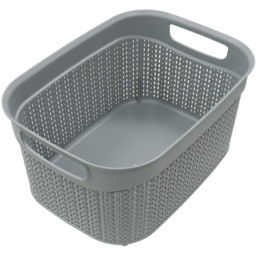 JVL Loop 9L Grey Storage Basket - thumbnail 3